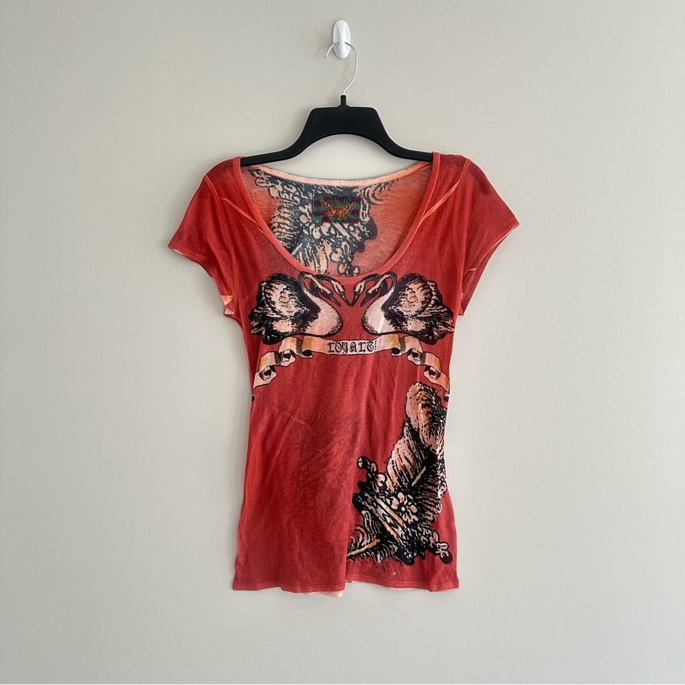 Vintage Butterfly Dropout Top Y2K